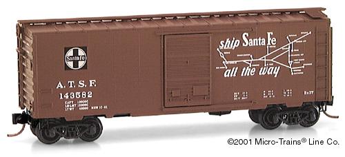 AT&SF - Box, Standard - Micro-Trains 20060